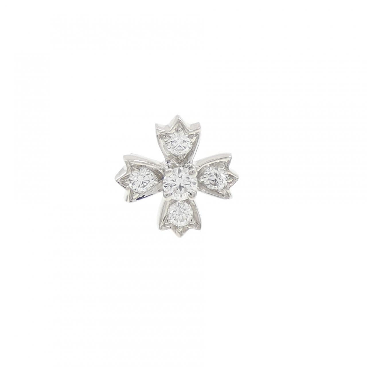 ティファニー ダイヤモンド ピアス 片耳