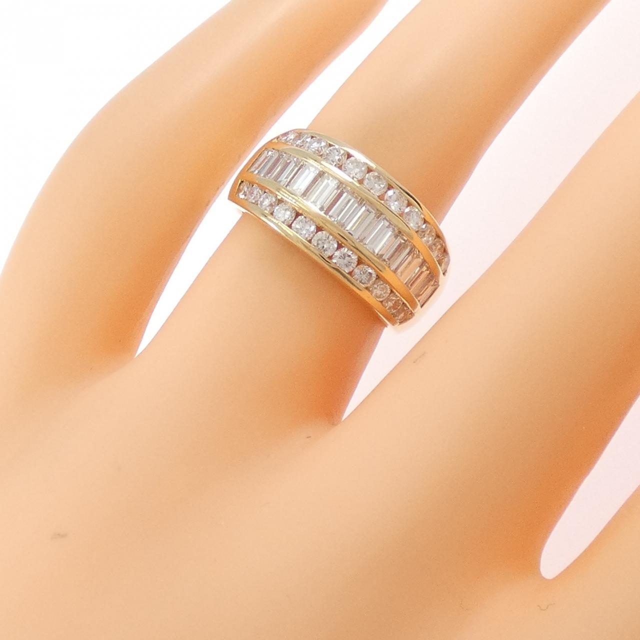 750YG ダイヤモンド リング 1.83CT