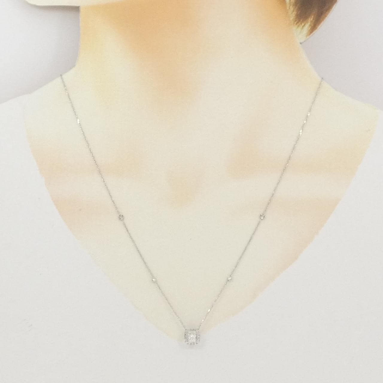 PT900/PT850 ダイヤモンド ネックレス 0.30CT