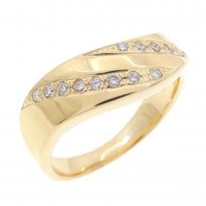 K18YG ダイヤモンド リング 0.18CT