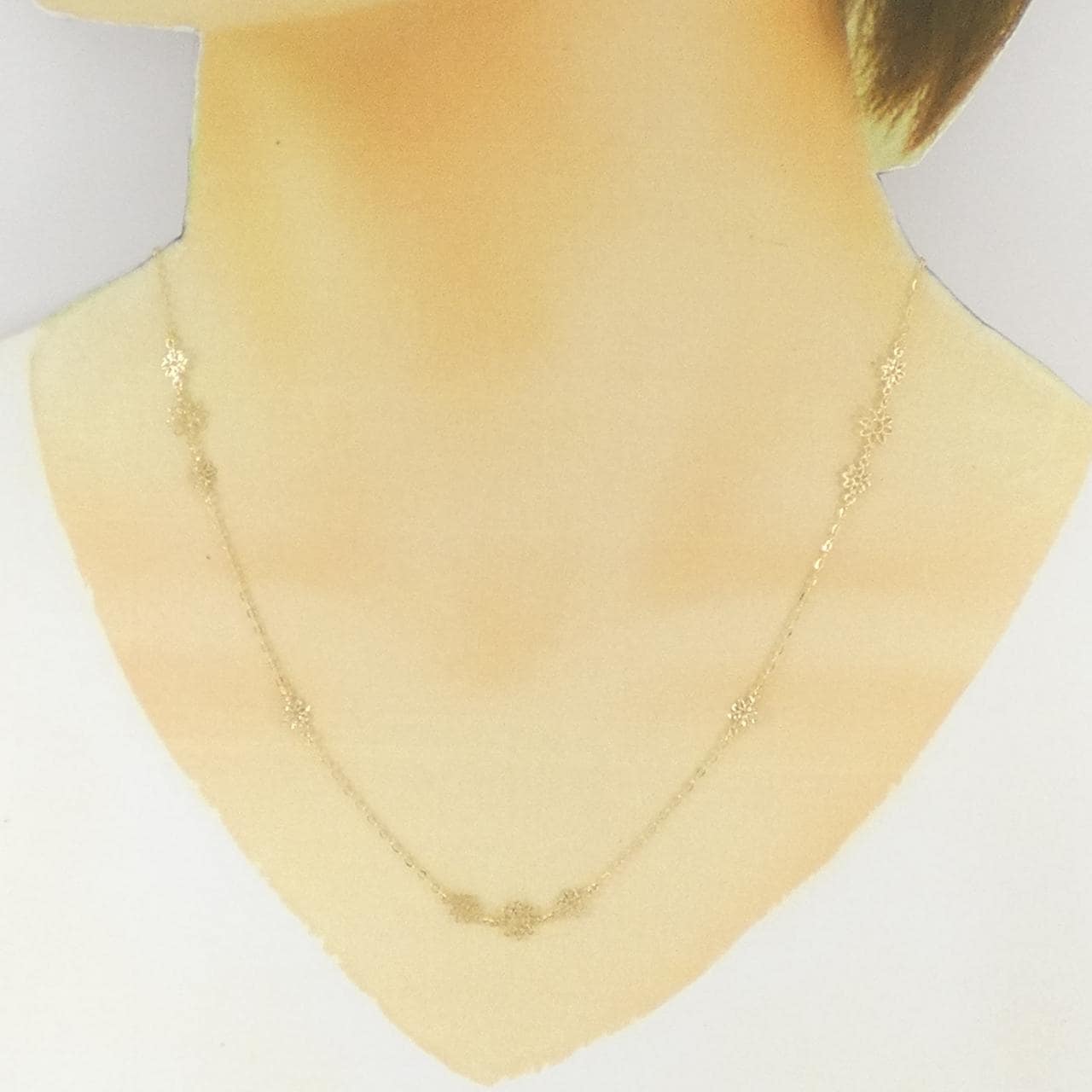 K18YG フラワー ネックレス