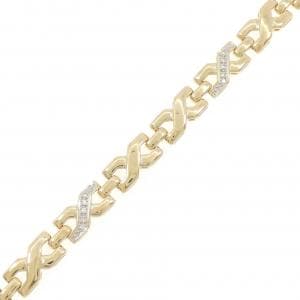 750YG/750WG ダイヤモンド ブレスレット 0.20CT