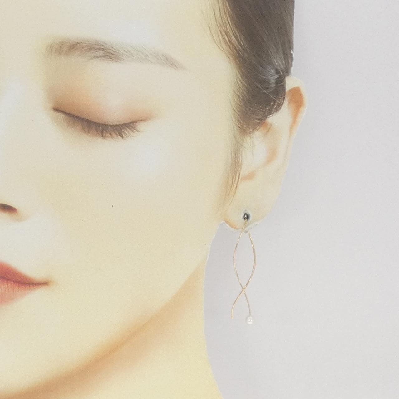 K18YG アコヤパール ピアス 4mm