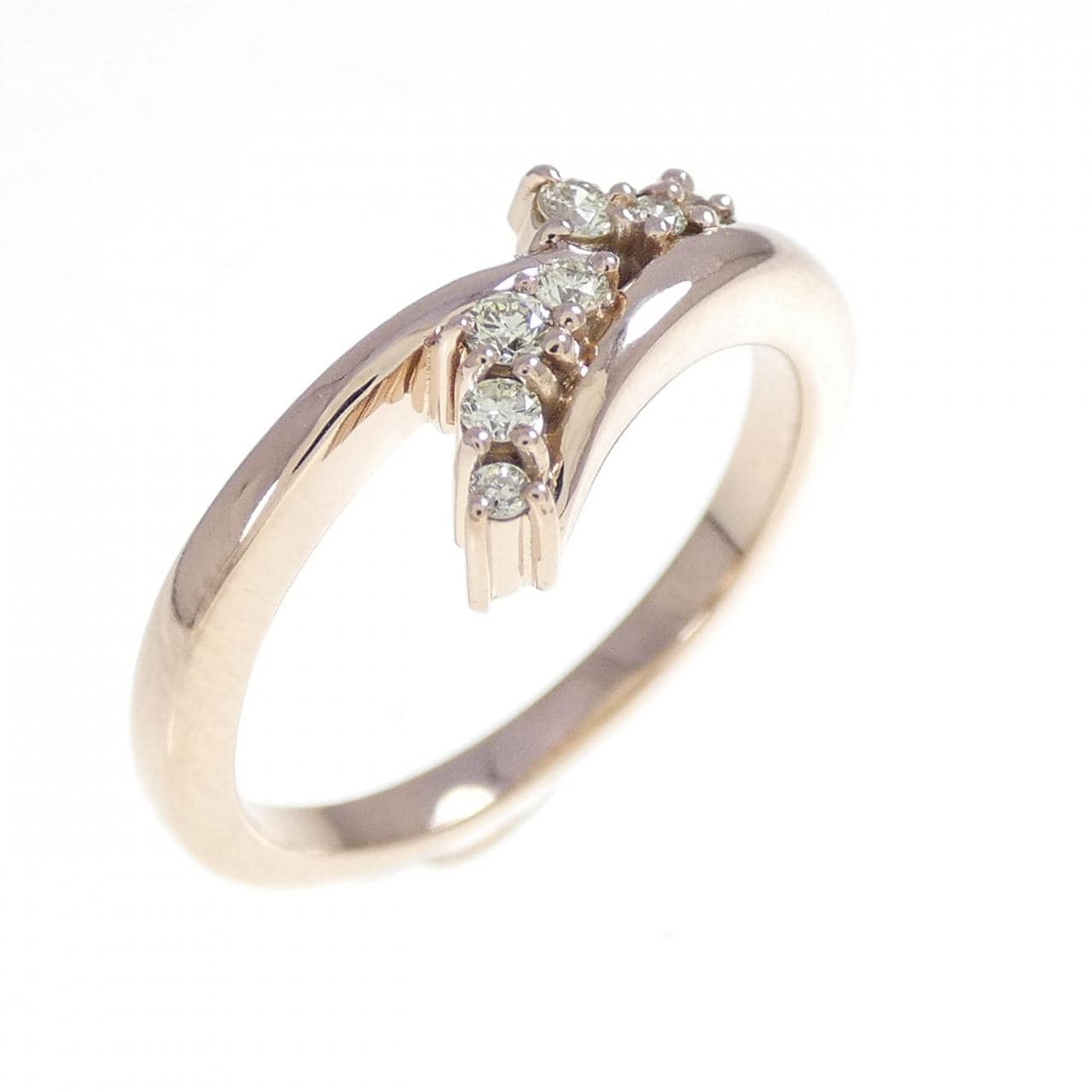 K18PG ダイヤモンド リング