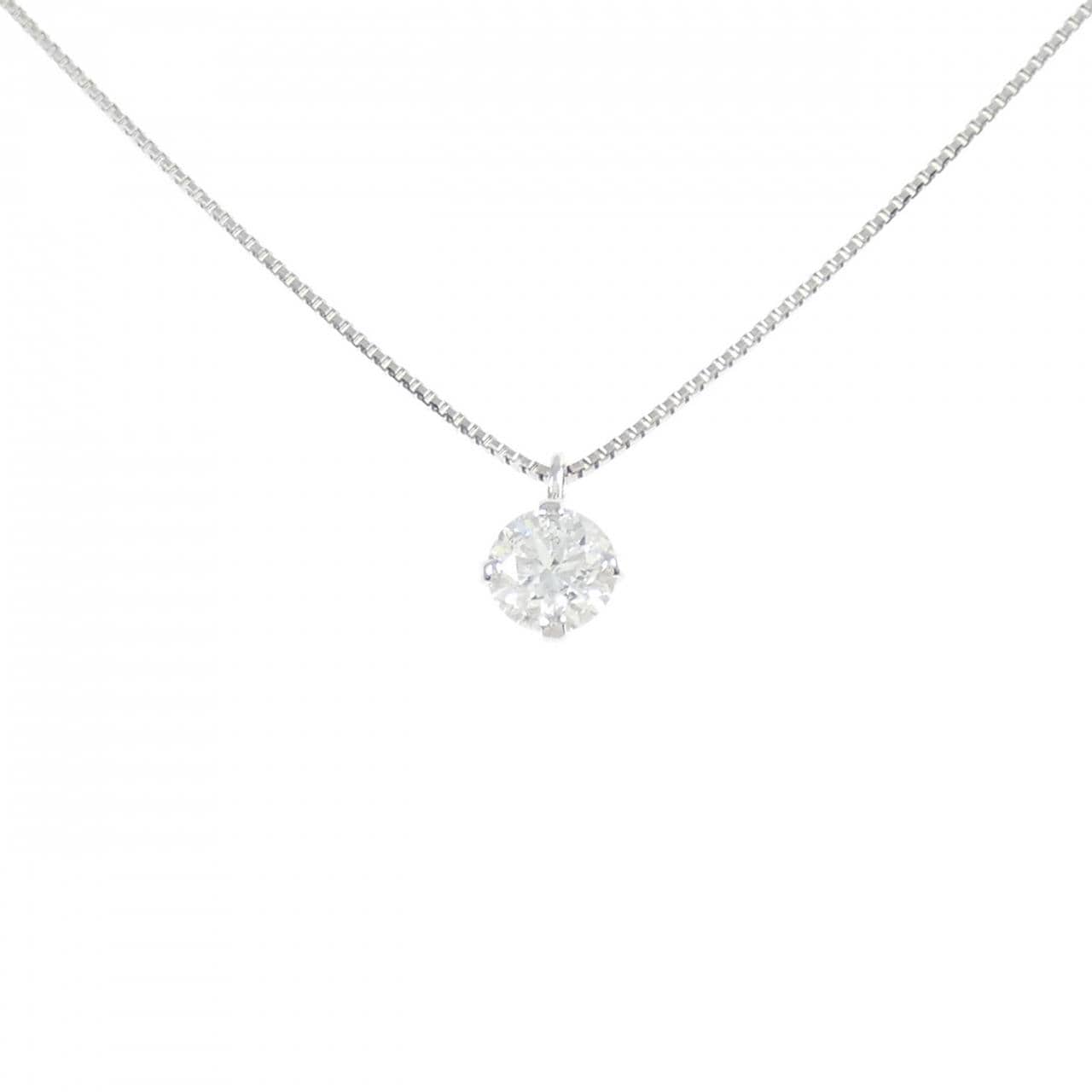 PT900/PT850 ソリティア ダイヤモンド ネックレス 0.304CT