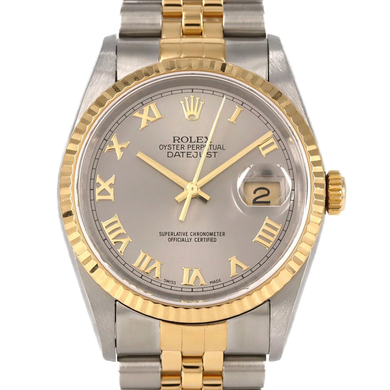 ロレックス デイトジャスト 16233 SSxYG 自動巻 K番