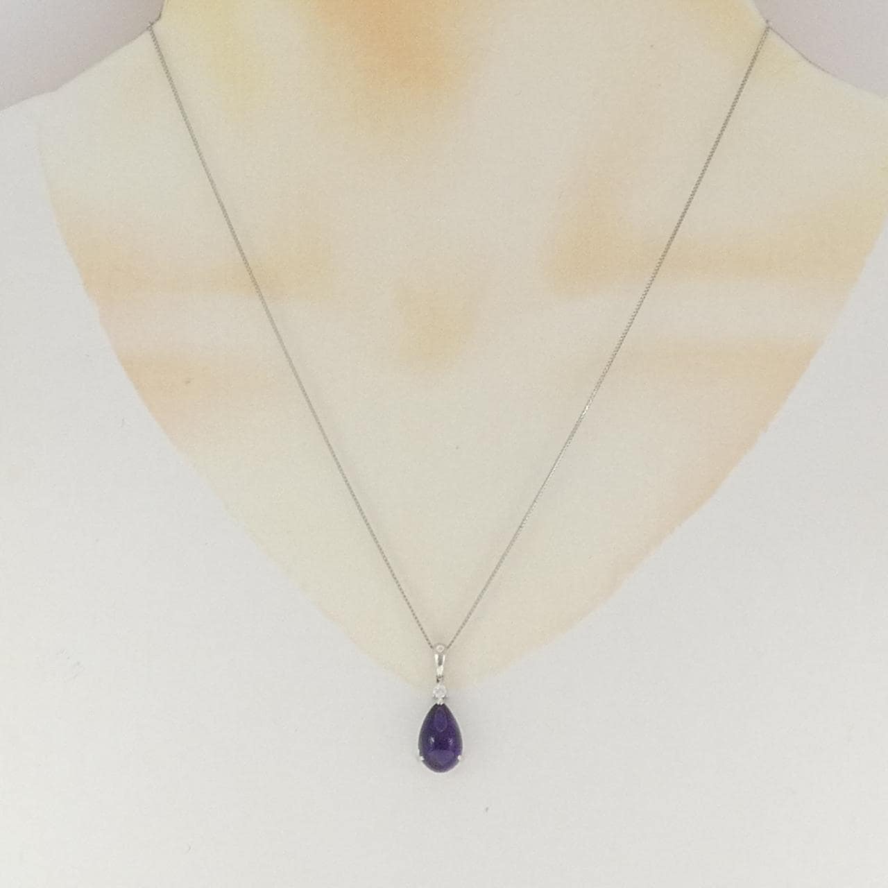 PT900/PT850 アメジスト ネックレス 3.60CT