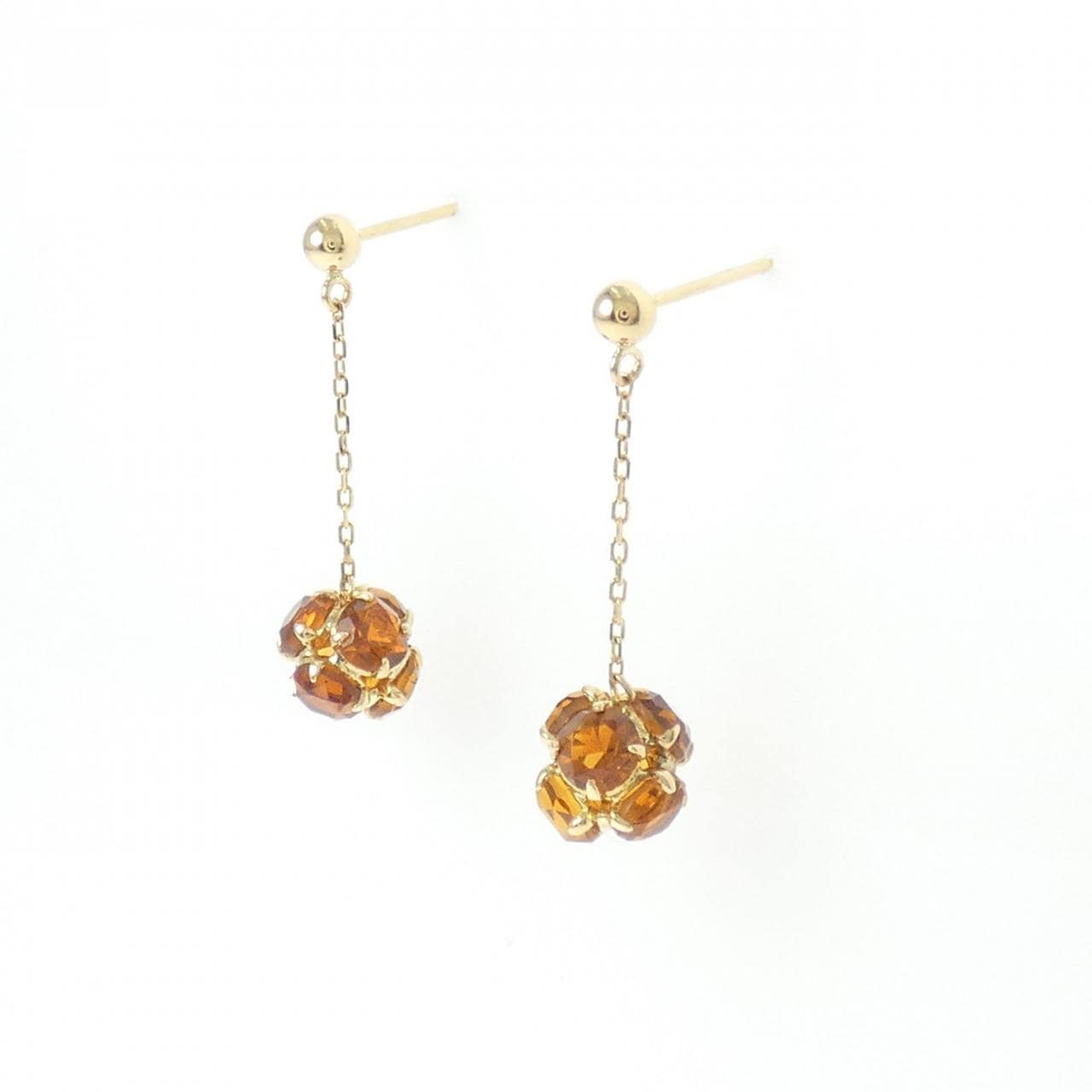 K18YG シトリン ピアス