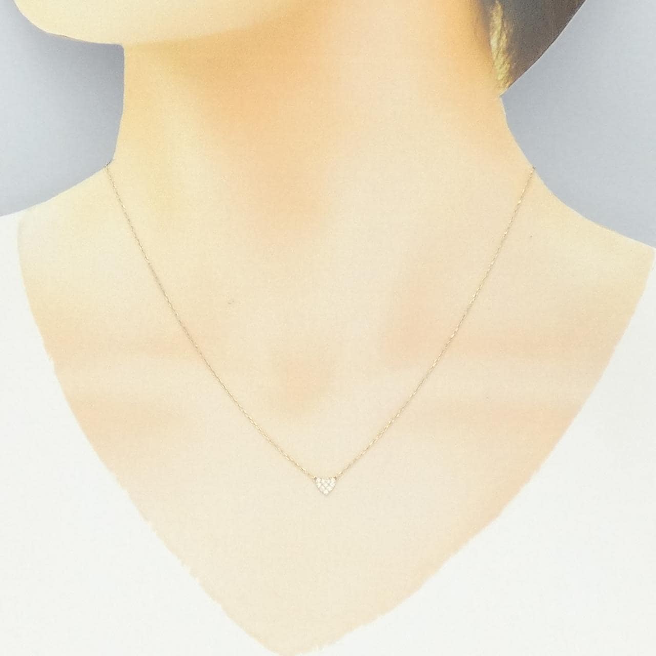 アーカー ハートパヴェ ネックレス 0.05CT