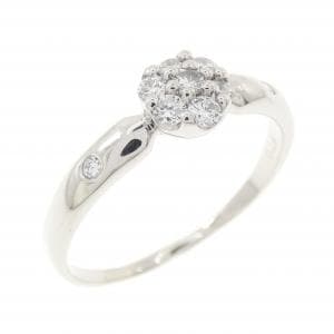 PT900 フラワー ダイヤモンド リング 0.28CT
