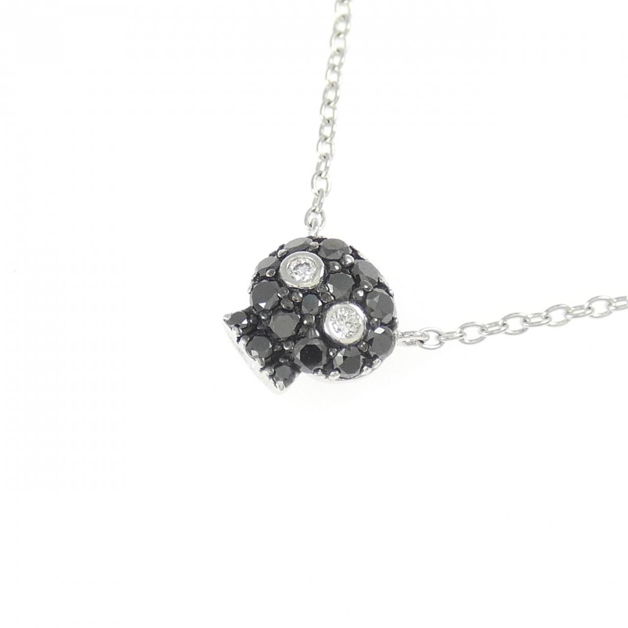 ポンテヴェキオ スカル ダイヤモンド ネックレス 0.14CT
