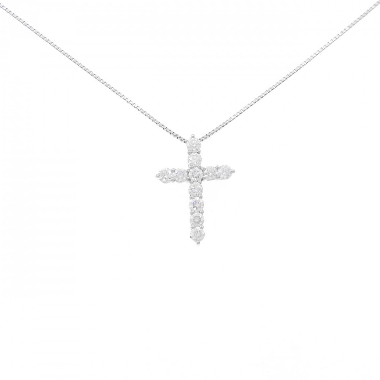 PT Cross Diamond Necklace 0.71CT