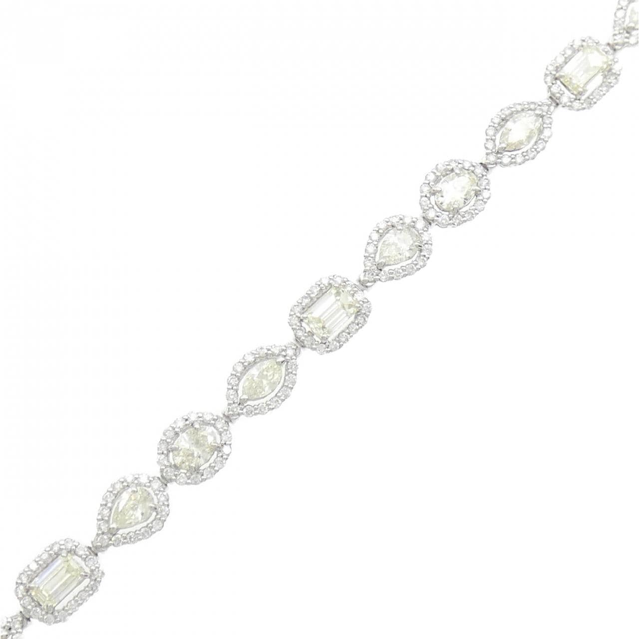 [新品] PT900/PT850鑽石手鍊 5.50CT