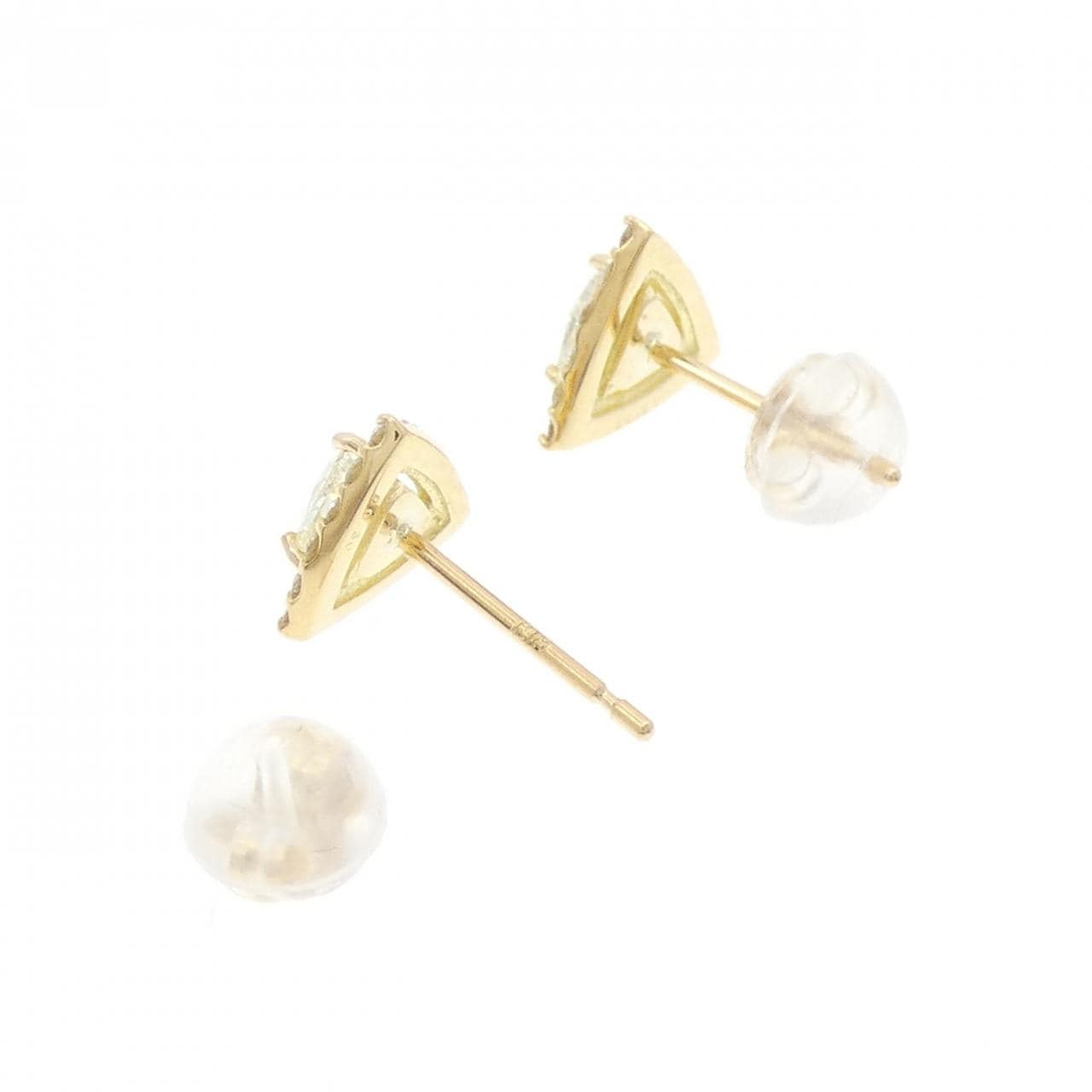 【新品】K18YG ダイヤモンド ピアス 0.60CT