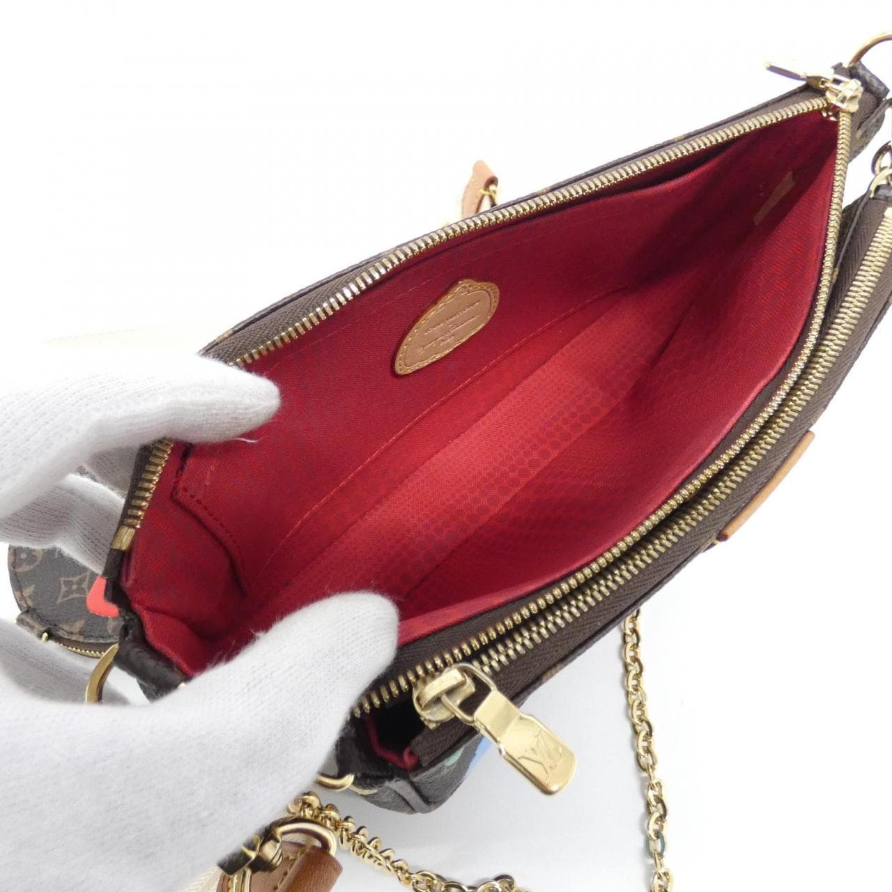 ルイヴィトン モノグラム(LV X YK) ミュルティ ポシェット アクセソワール M46385 ショルダーバッグ