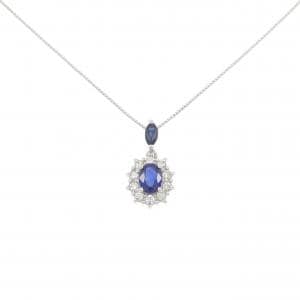 PT900/PT850 サファイヤ ネックレス 0.63CT