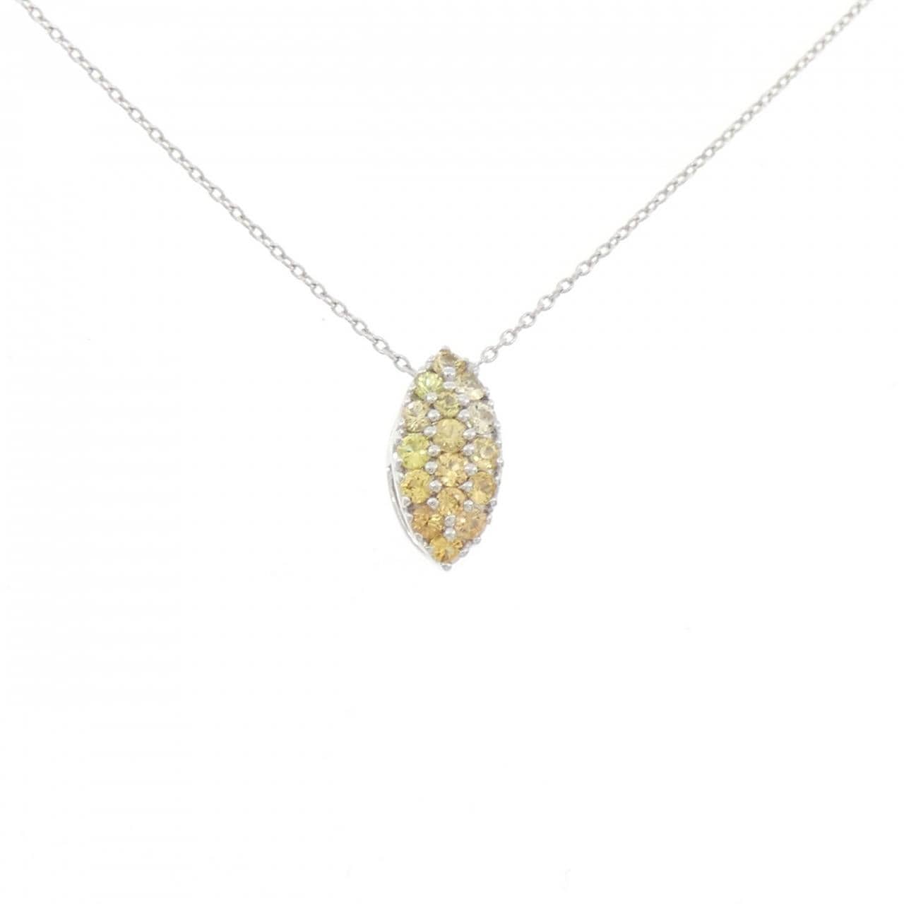 K18WG サファイヤ ネックレス 0.50CT