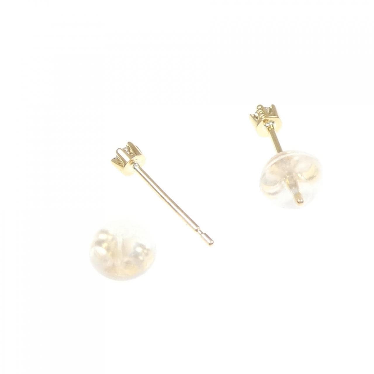 K18YG ダイヤモンド ピアス 0.06CT