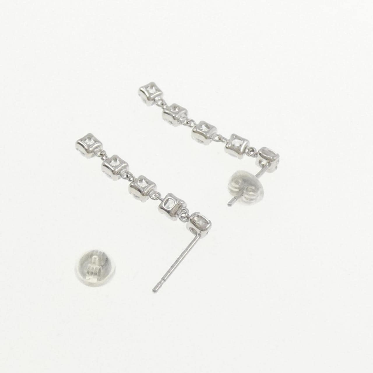 K14WG キュービック ピアス