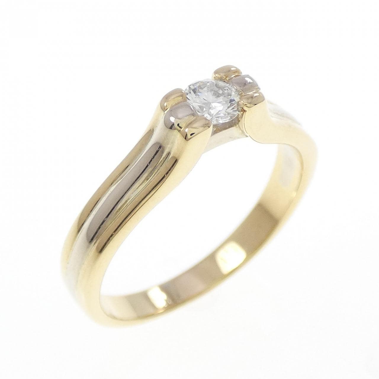 18KYG/18KWG ダイヤモンド リング 0.19CT
