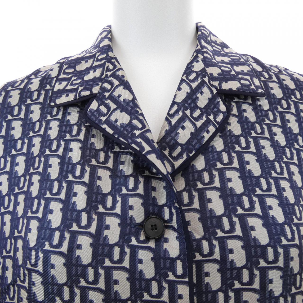 クリスチャンディオール CHRISTIAN DIOR DIOR CHEZ MOI/ディオールオブリーク 121V46A6608 S/Sシャツ