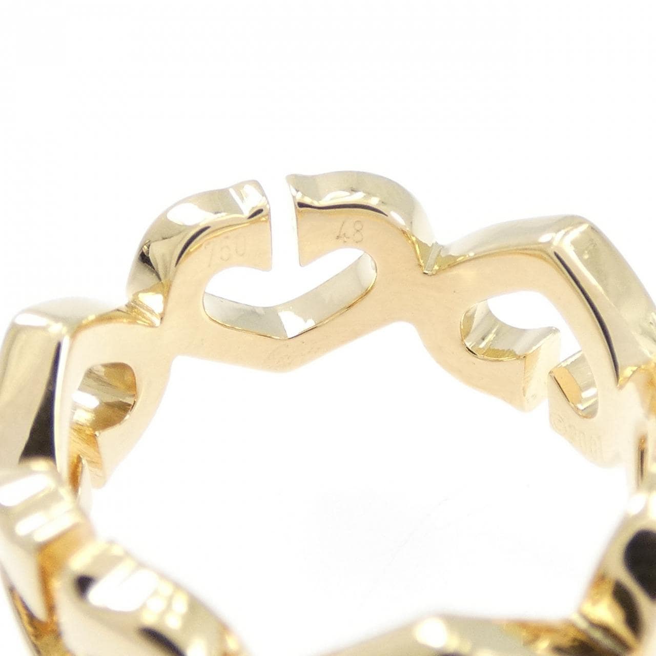 カルティエ Cハート 1P リング