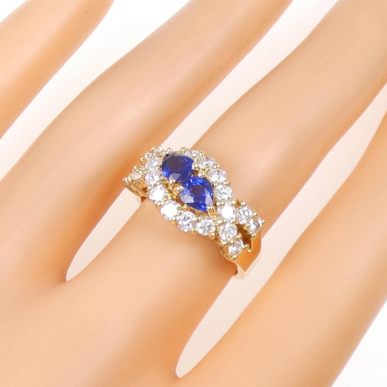 K18YG サファイヤ リング 0.97CT