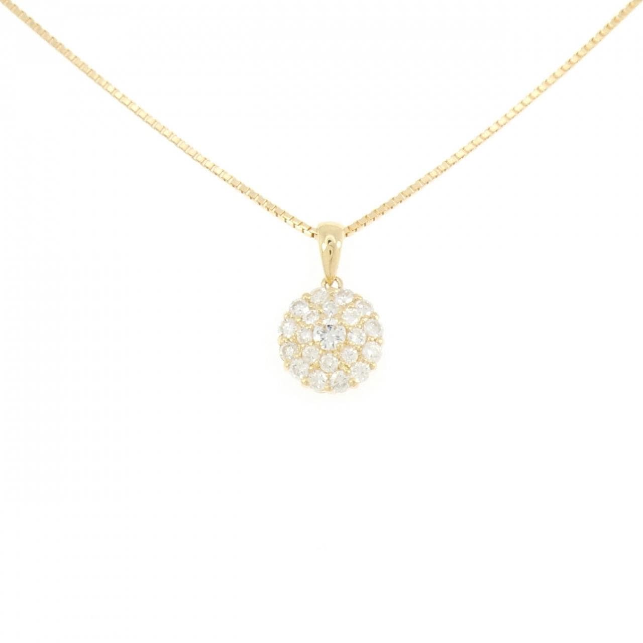 K18YG ダイヤモンド ネックレス 1.0CT