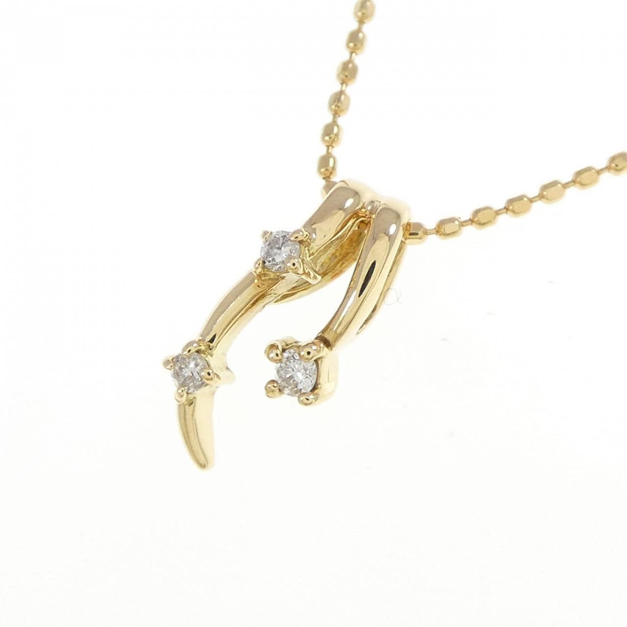 K18YG ダイヤモンド ネックレス 0.04CT
