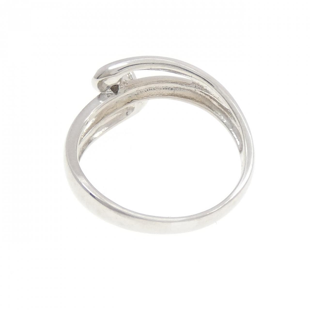 PT900 スリーストーン ダイヤモンド リング 0.12CT