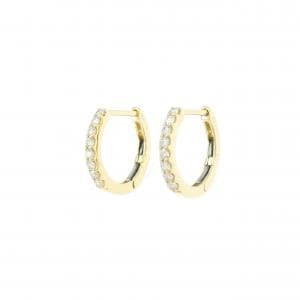 【新品】K18YG ダイヤモンド ピアス 0.20CT