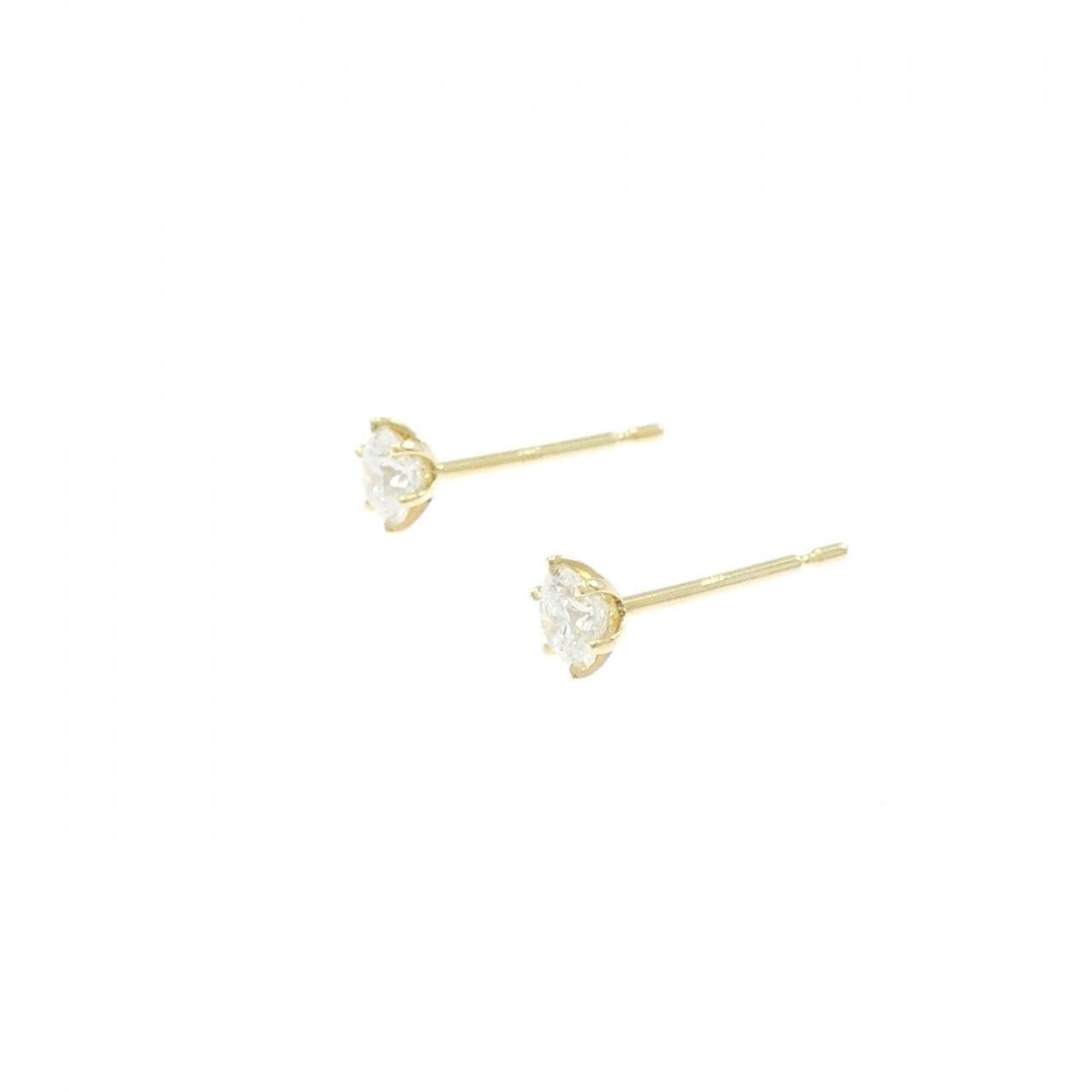 【リメイク】K18YG/ST ダイヤモンド ピアス 0.207CT 0.218CT F VS2 3EXT-EXT H&C