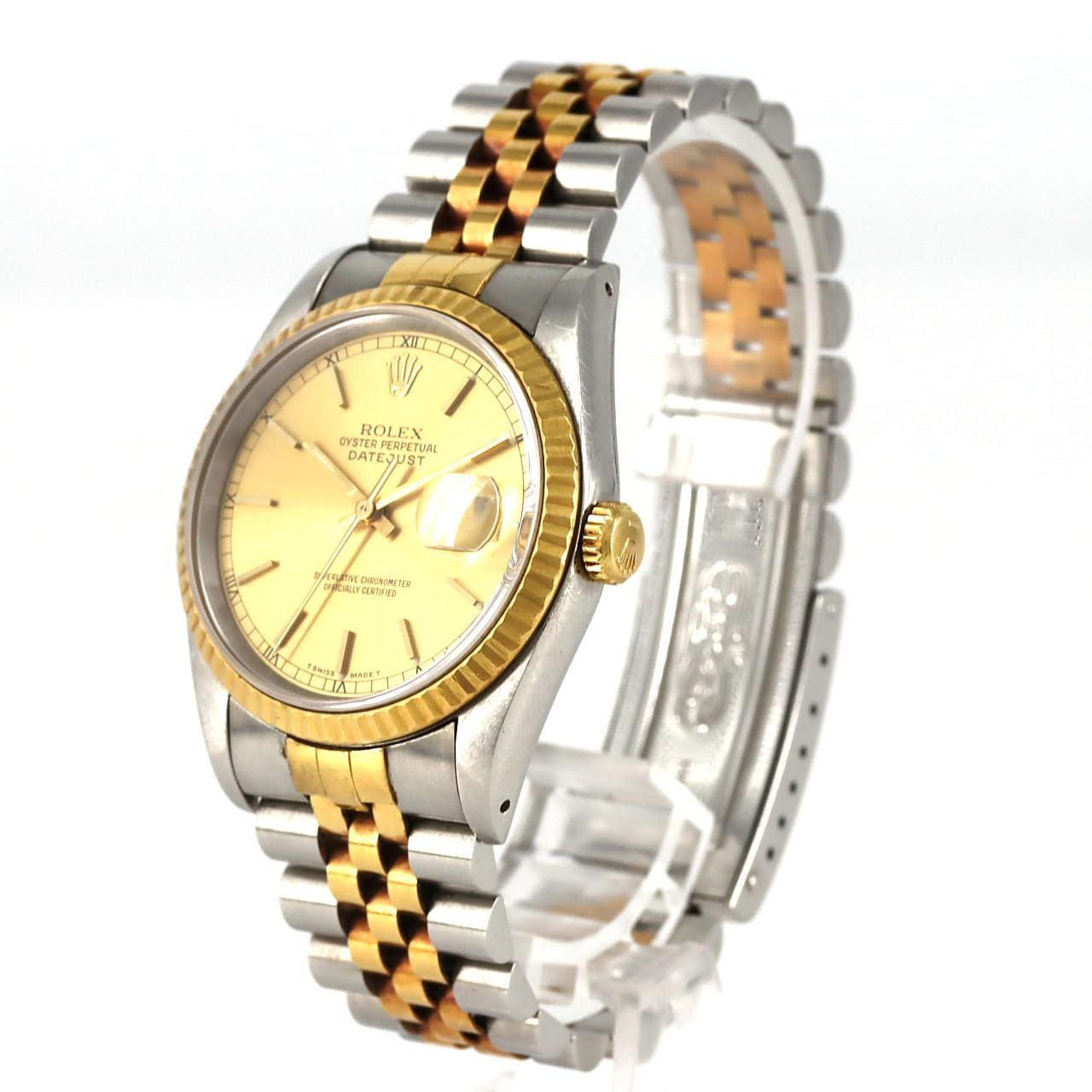 【ノーメンテナンス還元価格】ロレックス デイトジャスト 16233 SSxYG 自動巻 X番