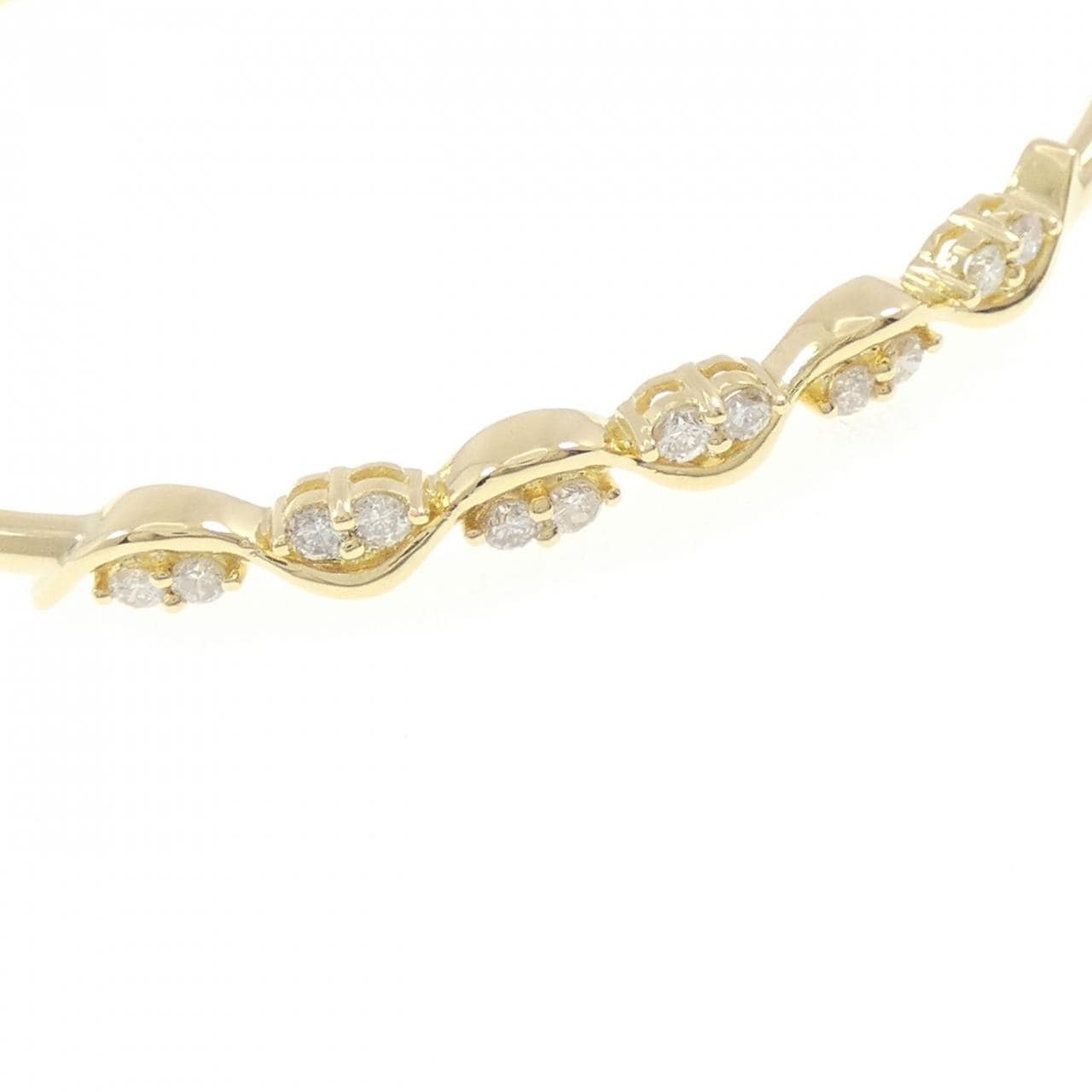 K18YG ダイヤモンド バングル 0.45CT