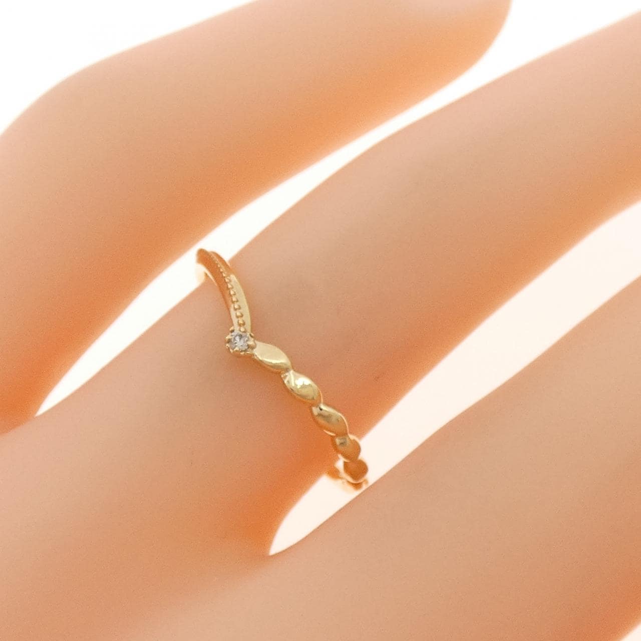 アガット ダイヤモンド リング 0.007CT