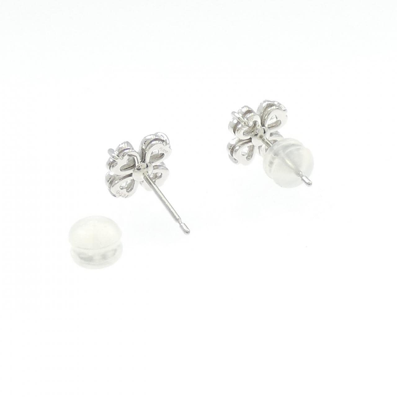 PT900 ダイヤモンド ピアス 0.531CT 0.531CT F VVS1-VS1 ハートシェイプ