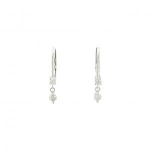 K18WG ダイヤモンド ピアス 0.2CT