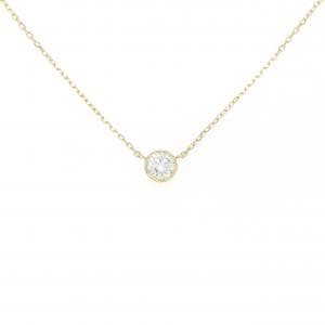 K18YG ソリティア ダイヤモンド ネックレス 0.314CT