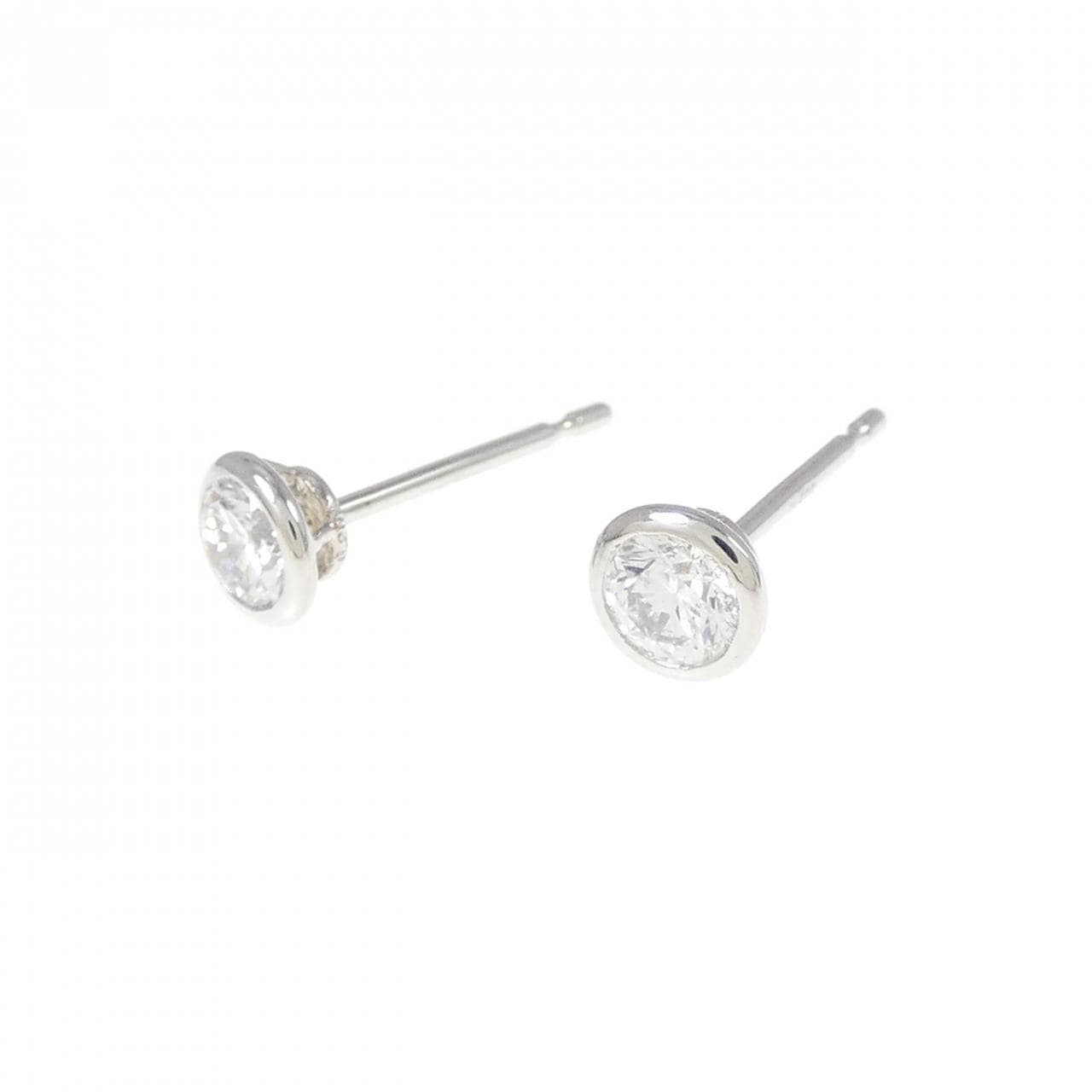[再加工款] PT/ST鑽石耳環 0.202CT 0.209CT E SI2 良好