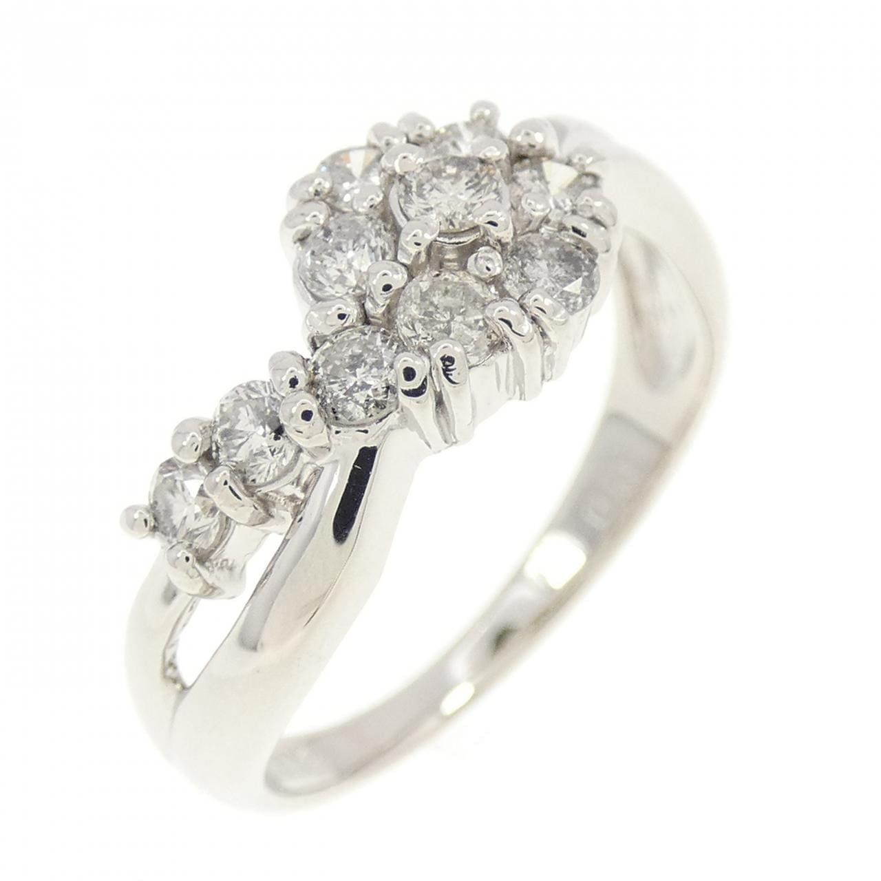 PT フラワー ダイヤモンド リング 0.50CT