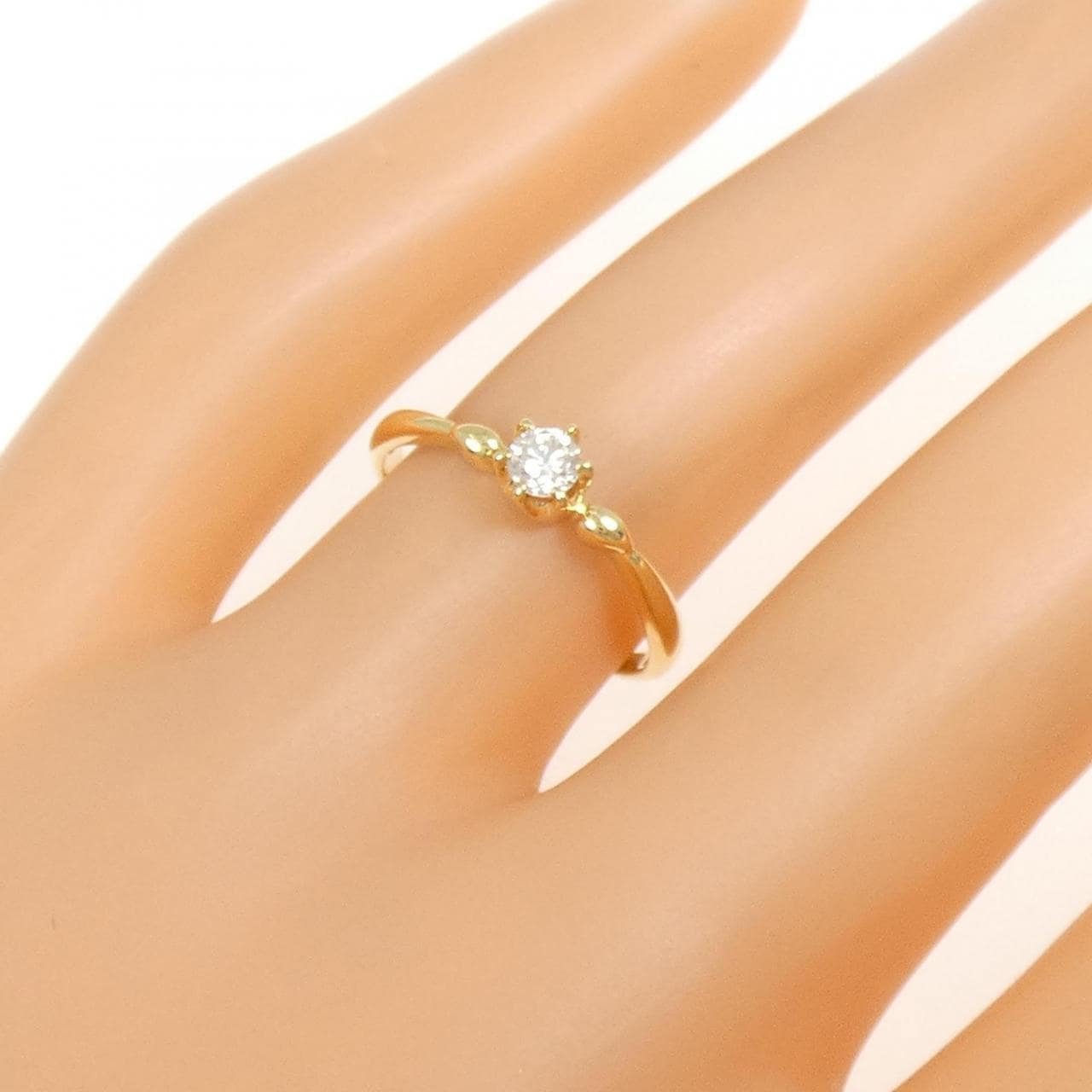 K18YG ダイヤモンド リング 0.15CT