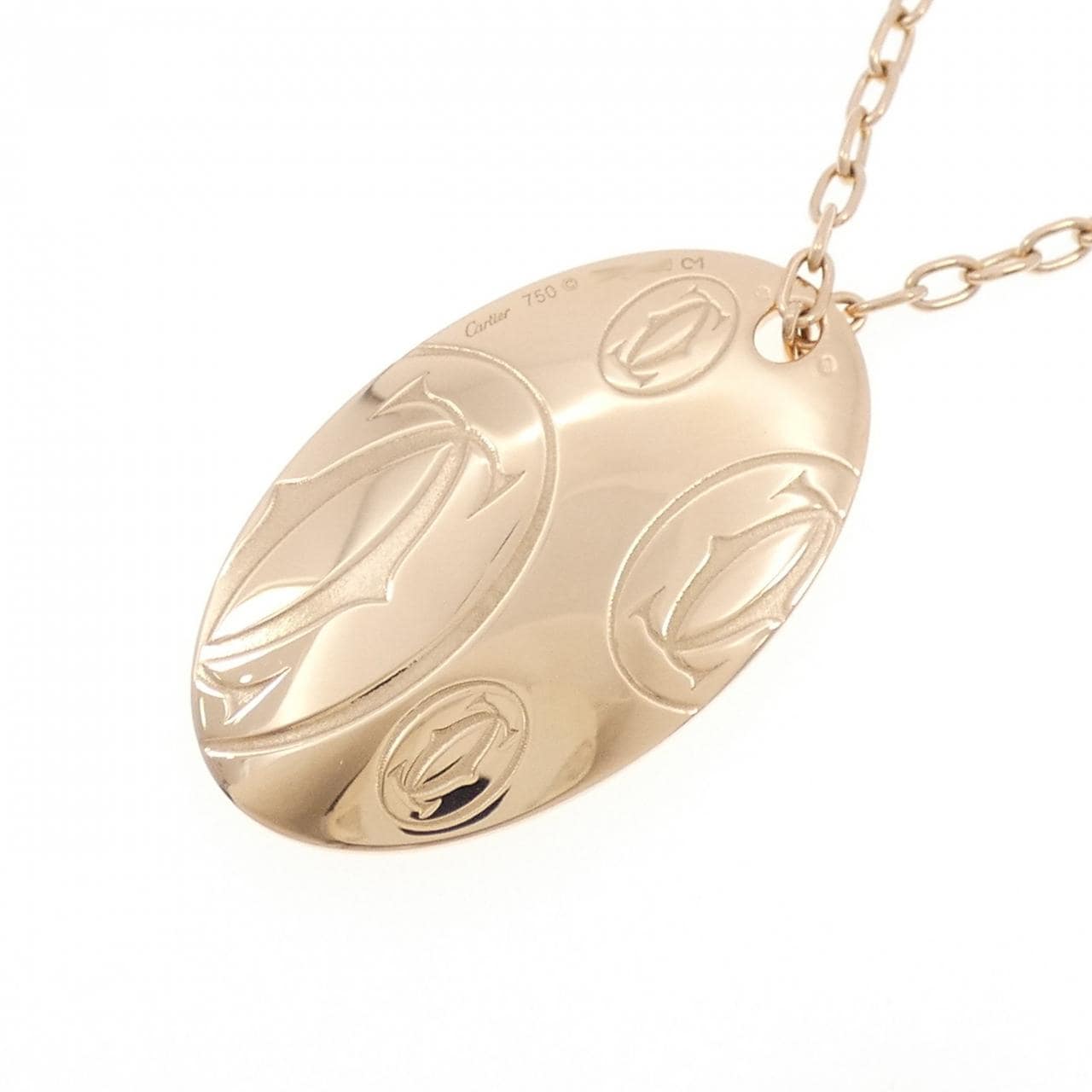 Cartier 2C Motif吊墜 LM 項鍊