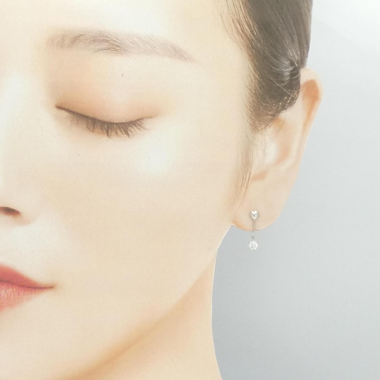 PT900 ダイヤモンド イヤリング 0.38CT