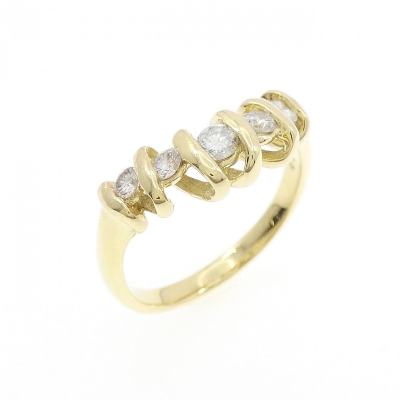 K18YG ダイヤモンド リング 0.31CT