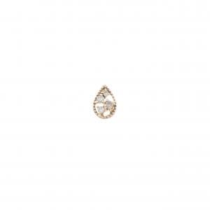 K18PG ダイヤモンド ピアス 0.05CT 片耳