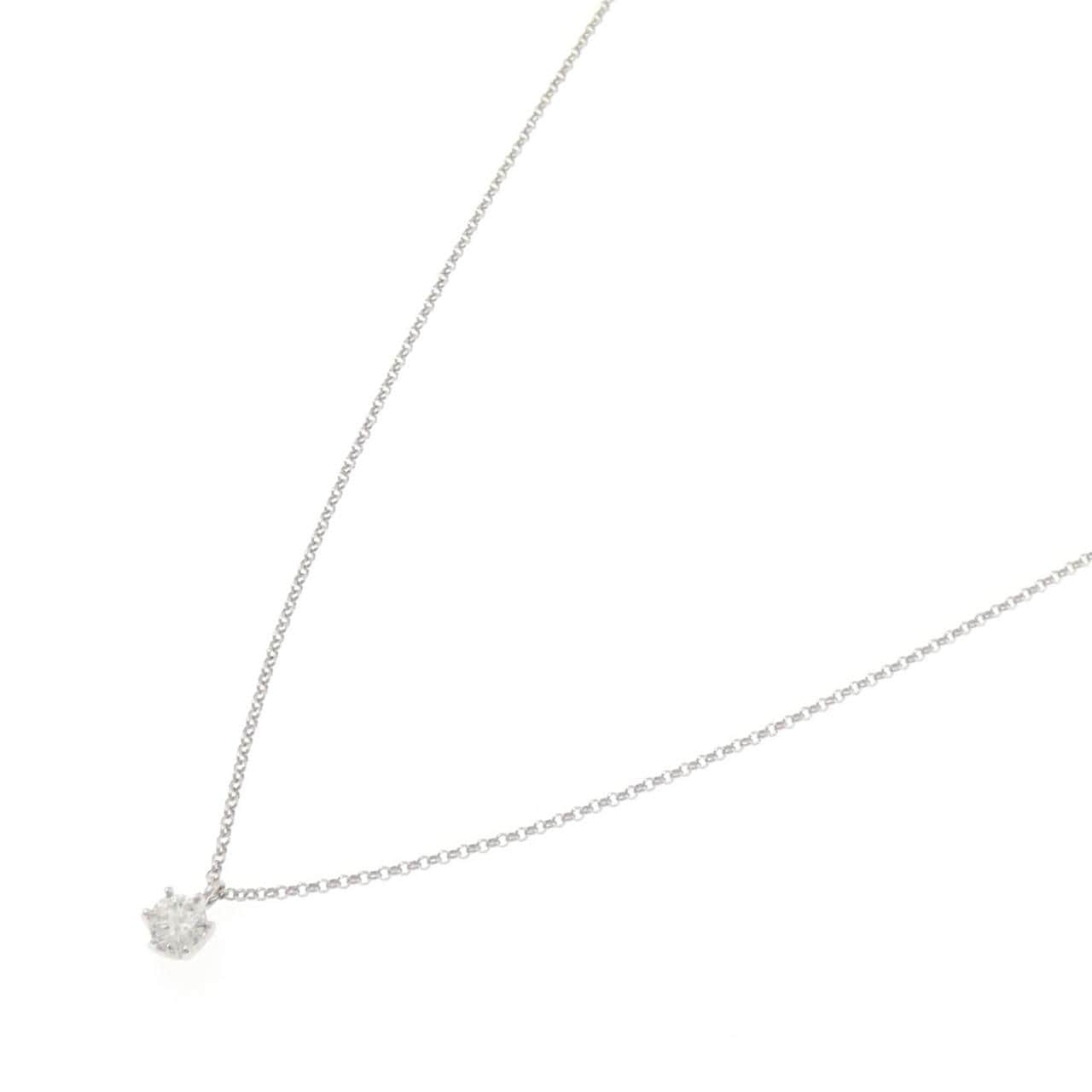 PT900/PT850 ソリティア ダイヤモンド ネックレス 0.207CT