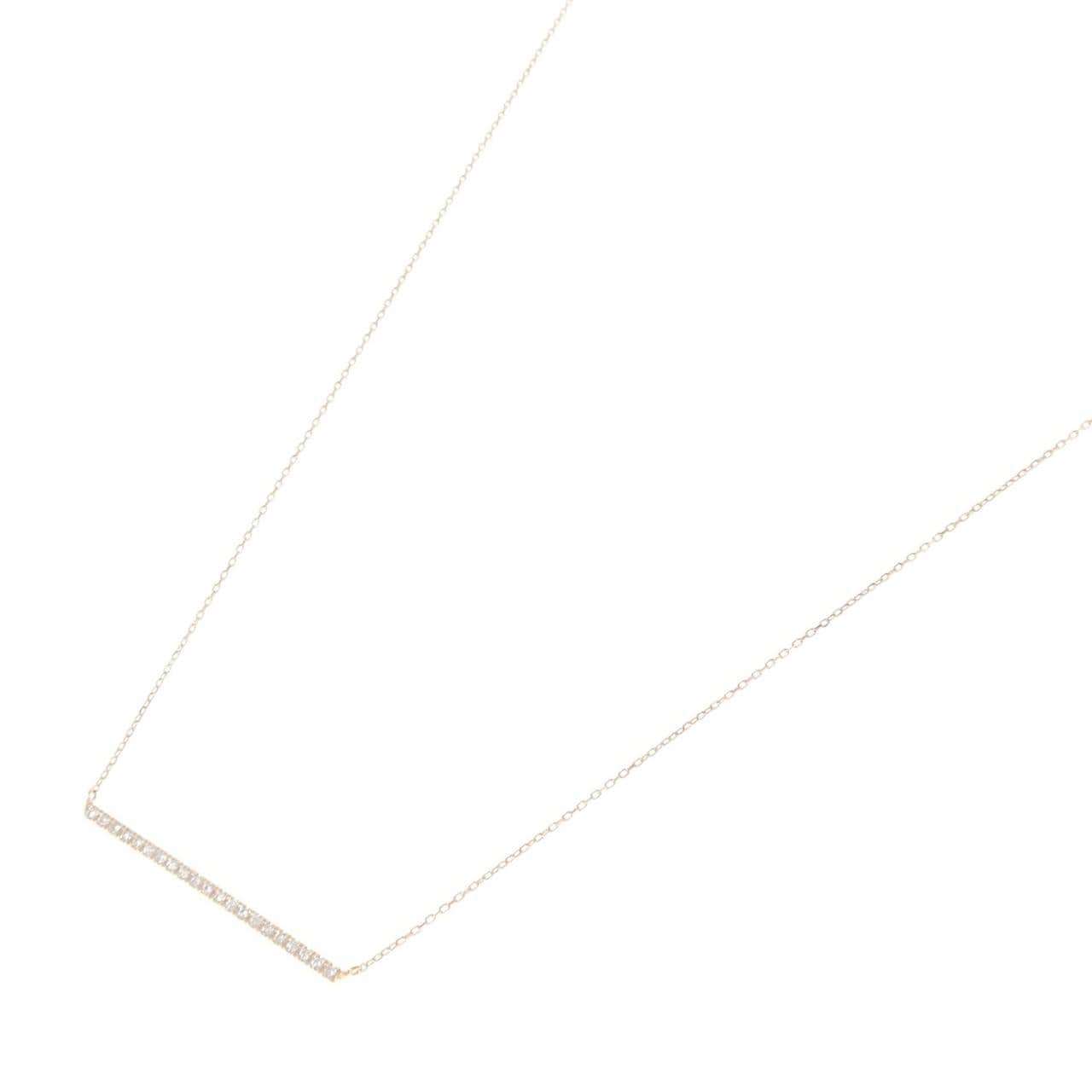 K18YG ダイヤモンド ネックレス 0.147CT