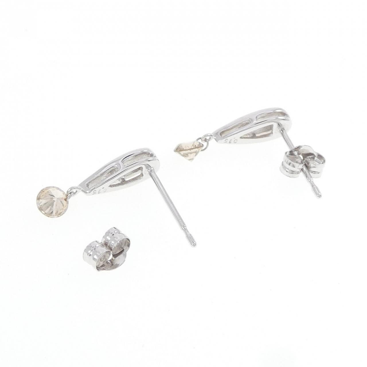 K18WG ダイヤモンド ピアス 0.30CT