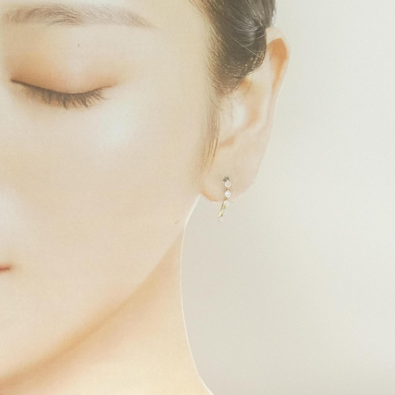 K18YG ダイヤモンド ピアス 0.30CT