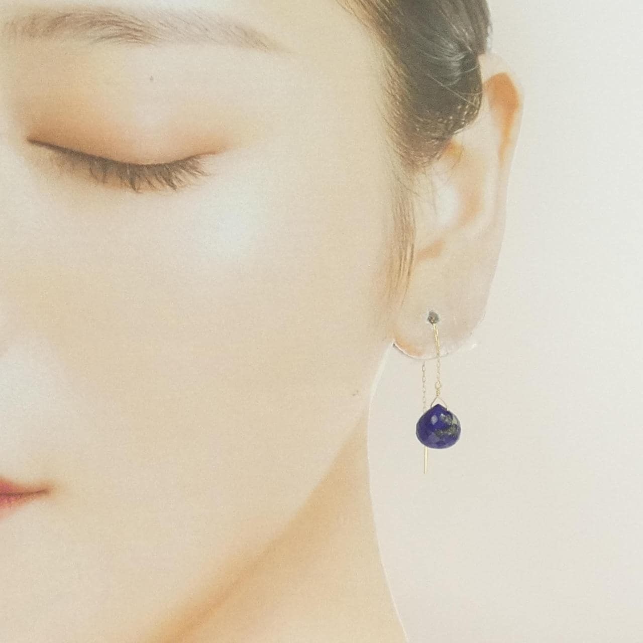 K18YG ラピスラズリ ピアス